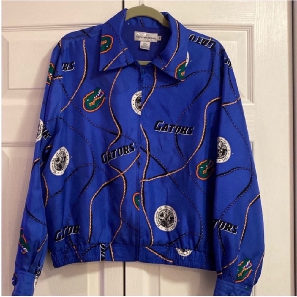 Castles Sport University of Florida Gators Silk Bomber Jacket size Medium